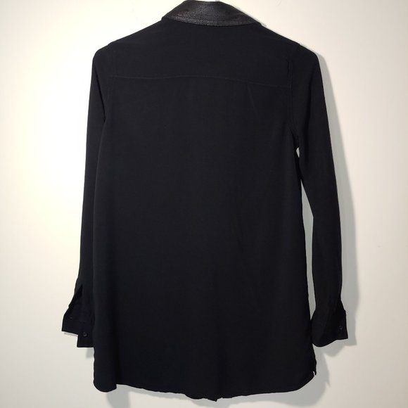 Harley Davidson Button Up Blouse Long Sleeve Size XS Black - Picture 6 of 9